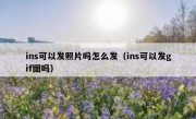 ins可以发照片吗怎么发（ins可以发gif图吗）
