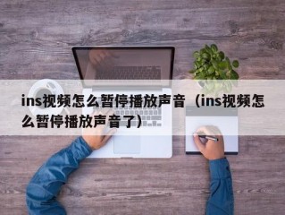 ins视频怎么暂停播放声音（ins视频怎么暂停播放声音了）