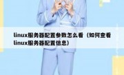 linux服务器配置参数怎么看（如何查看linux服务器配置信息）