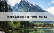 赞加耳朵旁读什么姓（赞加阝念什么）
