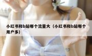 小红书和b站哪个流量大（小红书和b站哪个用户多）