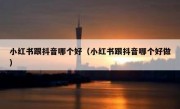 小红书跟抖音哪个好（小红书跟抖音哪个好做）