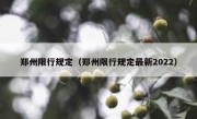 郑州限行规定（郑州限行规定最新2022）