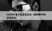 twitter看不到正在关注（推特看不到正在关注）