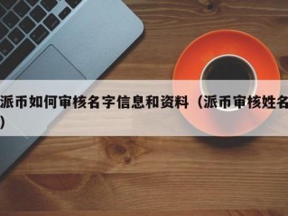 派币如何审核名字信息和资料（派币审核姓名）