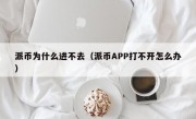 派币为什么进不去（派币APP打不开怎么办）