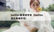 twitter英文改中文（twitter怎么变成中文）