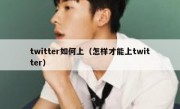 twitter如何上（怎样才能上twitter）