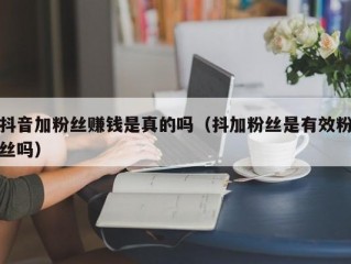 抖音加粉丝赚钱是真的吗（抖加粉丝是有效粉丝吗）