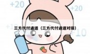 三方代付通道（三方代付通道对接）