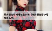 服务器名称或地址怎么填（海外服务器ip地址怎么填）