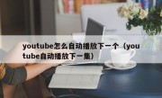 youtube怎么自动播放下一个（youtube自动播放下一集）