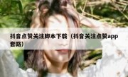 抖音点赞关注脚本下载（抖音关注点赞app套路）