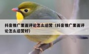 抖音推广里面评论怎么运营（抖音推广里面评论怎么运营好）