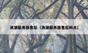 浪潮服务器售后（浪潮服务器售后网点）