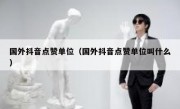 国外抖音点赞单位（国外抖音点赞单位叫什么）