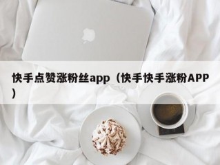 快手点赞涨粉丝app（快手快手涨粉APP）