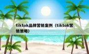 tiktok品牌营销案例（tiktok营销策略）