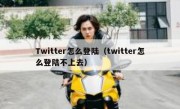 Twitter怎么登陆（twitter怎么登陆不上去）