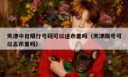 天津今日限行号码可以进市里吗（天津限号可以去市里吗）