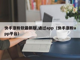 快手涨粉软最新版,通过app（快手涨粉app平台）