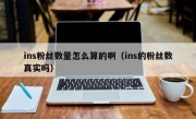 ins粉丝数量怎么算的啊（ins的粉丝数真实吗）