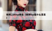 微博上的lsp博主（微博lsp是什么意思）