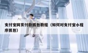 支付宝网页付款抓包教程（如何对支付宝小程序抓包）