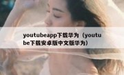 youtubeapp下载华为（youtube下载安卓版中文版华为）