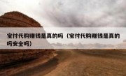 宝付代购赚钱是真的吗（宝付代购赚钱是真的吗安全吗）