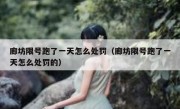 廊坊限号跑了一天怎么处罚（廊坊限号跑了一天怎么处罚的）