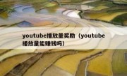 youtube播放量奖励（youtube播放量能赚钱吗）