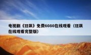 电视剧《狂飙》免费6080在线观看（狂飙在线观看完整版）