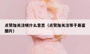 点赞加关注哦什么意思（点赞加关注等于暴富图片）
