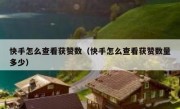 快手怎么查看获赞数（快手怎么查看获赞数量多少）
