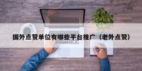 国外点赞单位有哪些平台推广（老外点赞）
