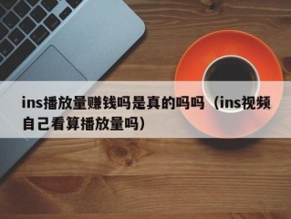 ins播放量赚钱吗是真的吗吗（ins视频自己看算播放量吗）