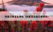 抖音订单怎么评论（抖音怎么给订单评价）