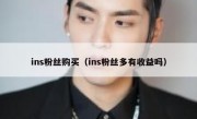 ins粉丝购买（ins粉丝多有收益吗）