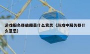 游戏服务器截图是什么意思（游戏中服务器什么意思）