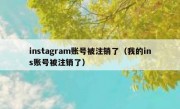 instagram账号被注销了（我的ins账号被注销了）