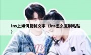 ins上如何复制文字（ins怎么复制粘贴）