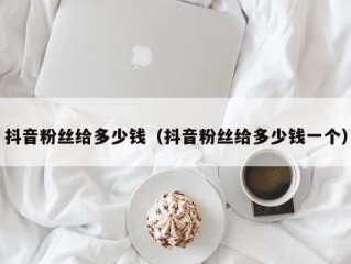 抖音粉丝给多少钱（抖音粉丝给多少钱一个）