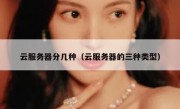 云服务器分几种（云服务器的三种类型）