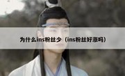 为什么ins粉丝少（ins粉丝好涨吗）