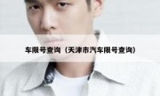 车限号查询（天津市汽车限号查询）