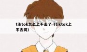 tiktok怎么上不去了（tiktok上不去网）