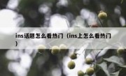 ins话题怎么看热门（ins上怎么看热门）