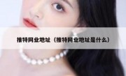 推特网业地址（推特网业地址是什么）