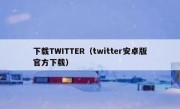 下载TWITTER（twitter安卓版官方下载）